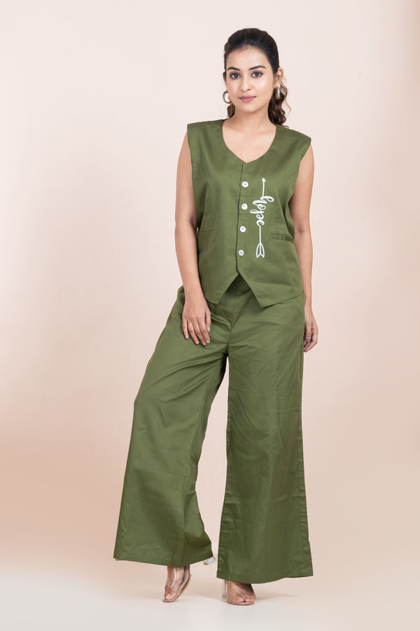 HOPE- OLIVE GREEN WAISTCOAT