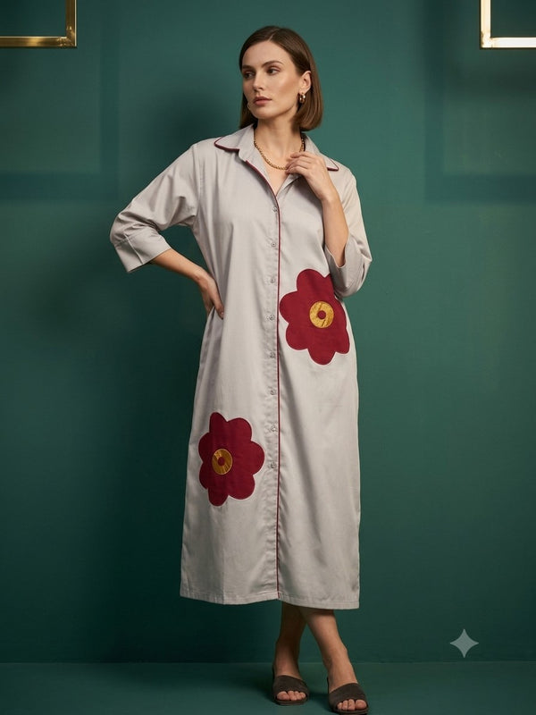 Floral Ash Dress WK-510