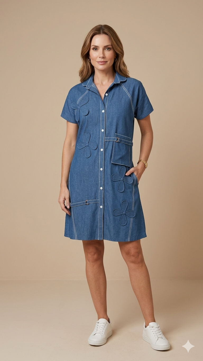 Dusk Denim Dress WK-518