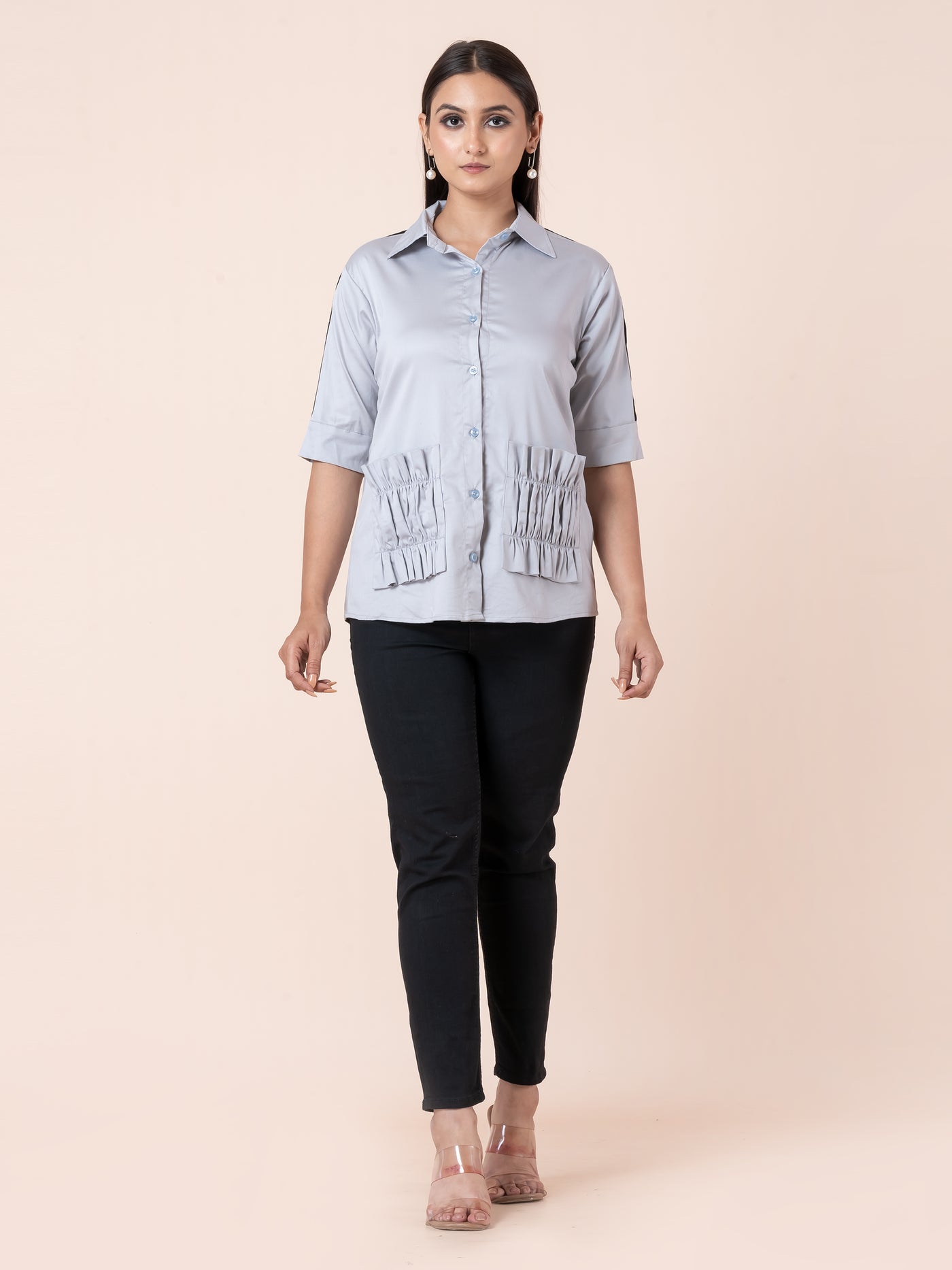 Girl boss grey shirt