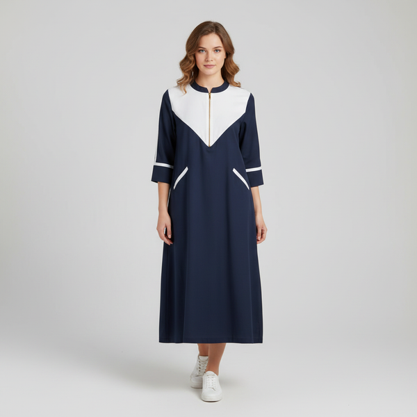 Botanical Cut-Out Panel Dress