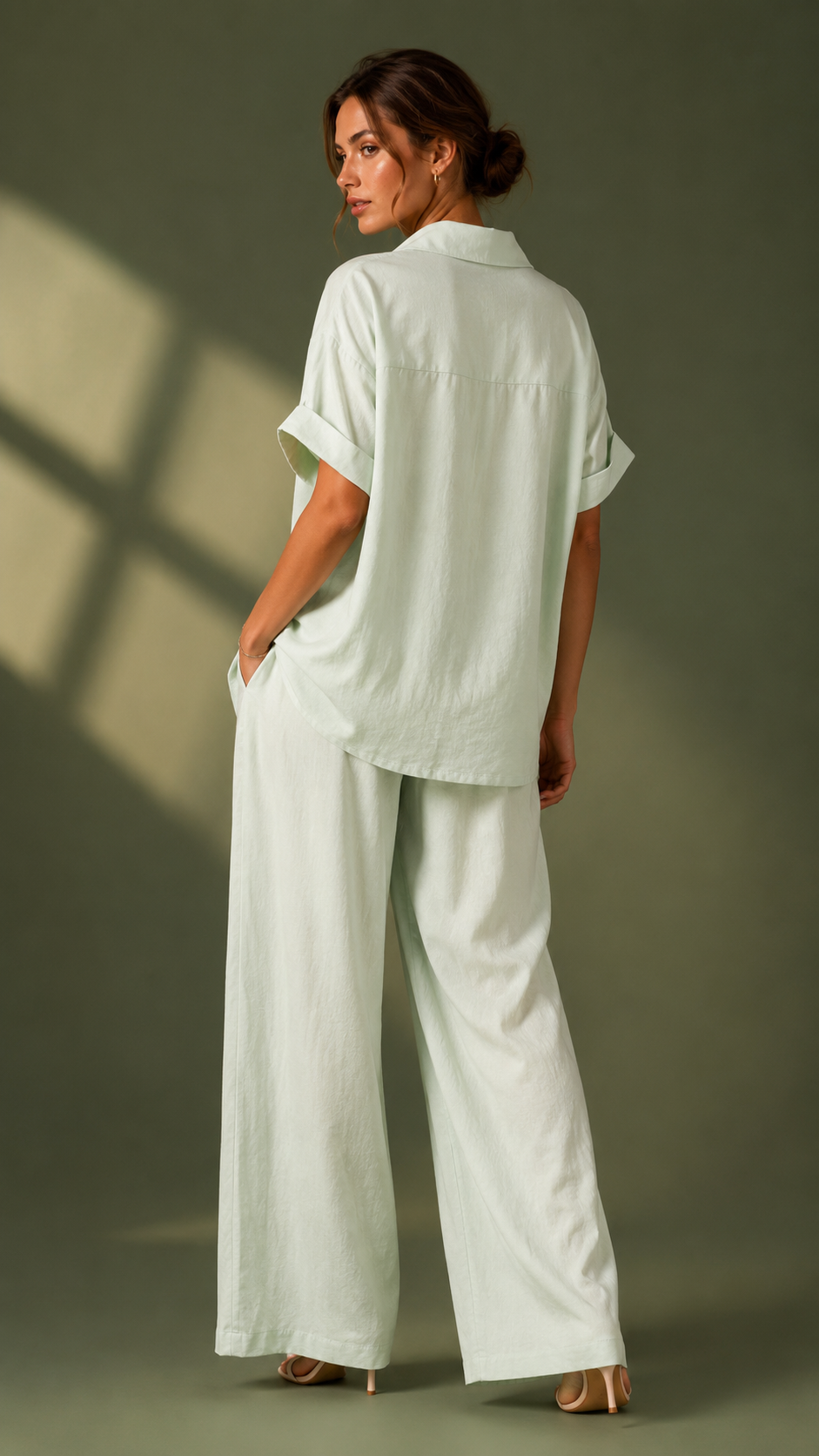 Ivory Bloom Embellished Co-Ord Set WK-702