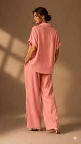Soft Petal Embellished Co-Ord WK-704