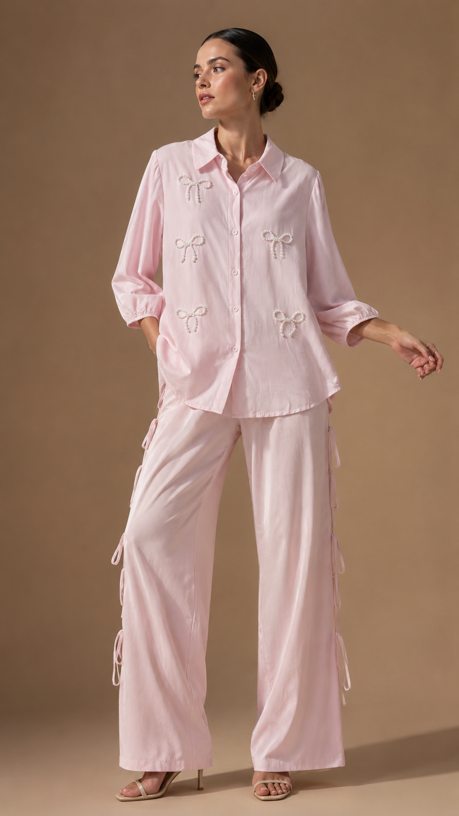 Pearl Bow Co-Ord Set