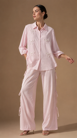 Pearl Bow Co-Ord Set WK-725