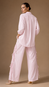 Pearl Bow Co-Ord Set WK-725