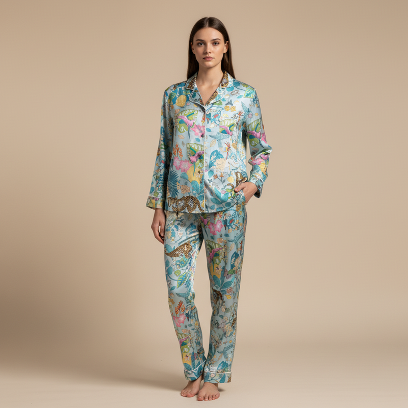 Tropical Cheetah Print Nightsuit