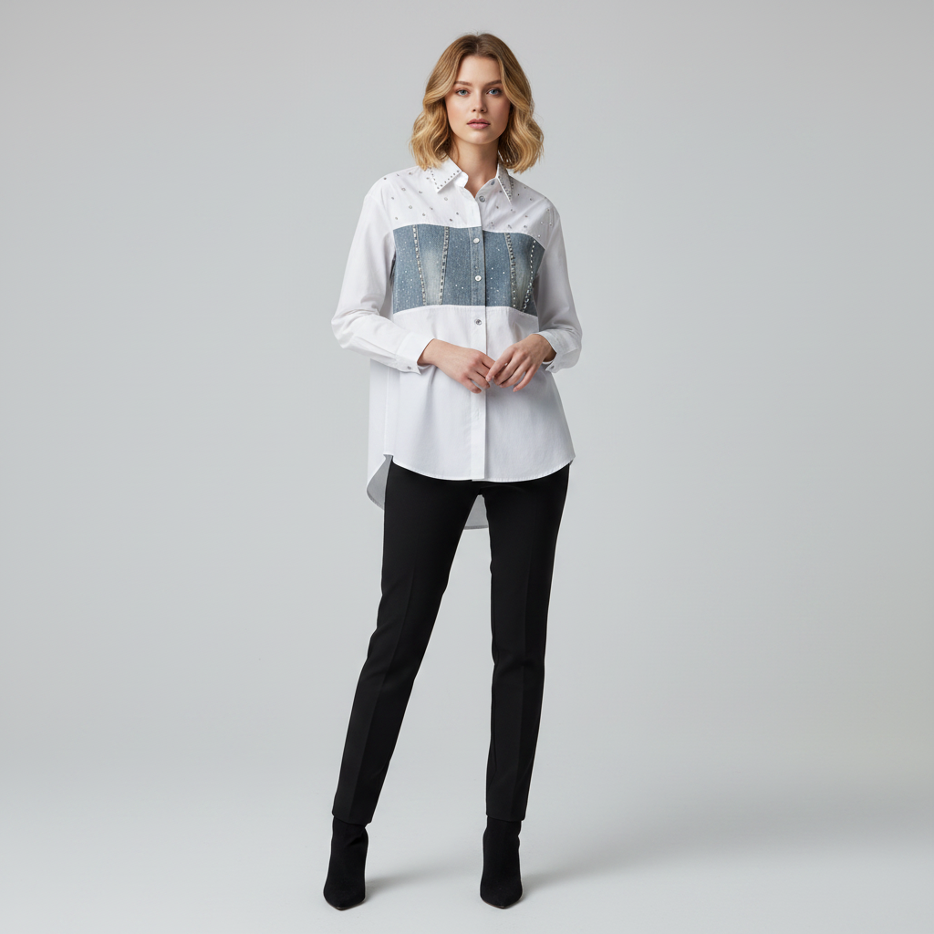 White Denim Shirt