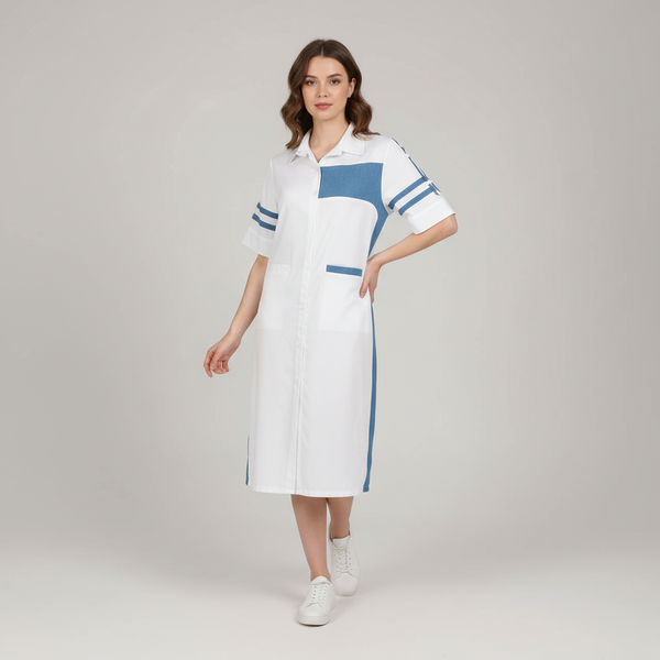 Azure Line Shirt Dress