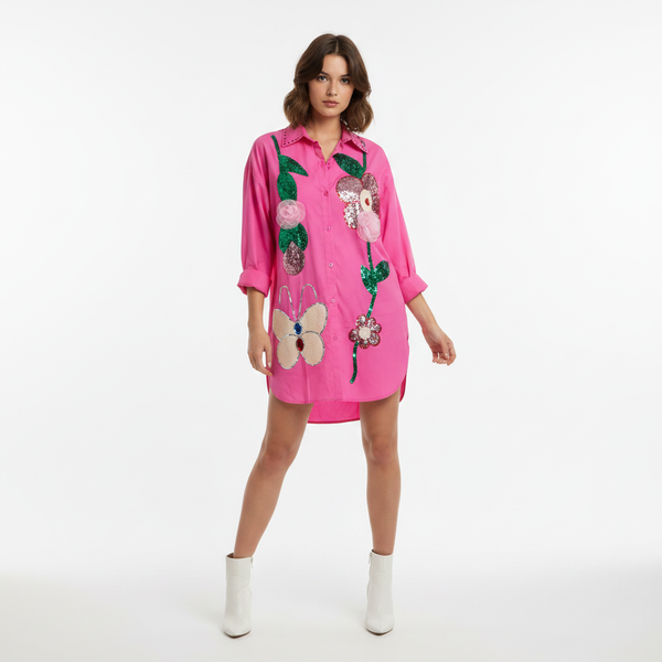 The Butterfly Pop Tunic Pink Dress