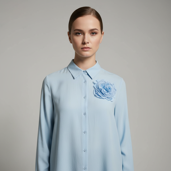 Skyblue Flower Shirt