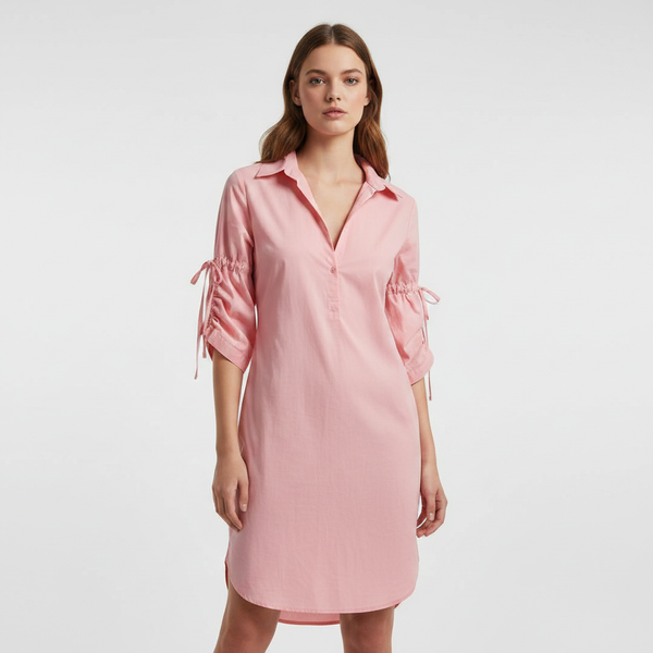 The Ellery Cinched-Sleeve Dress