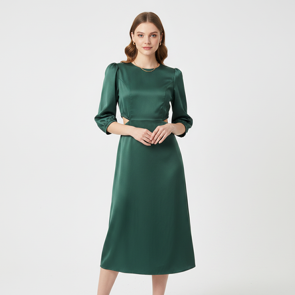 Midnight Green Party Wear Dress