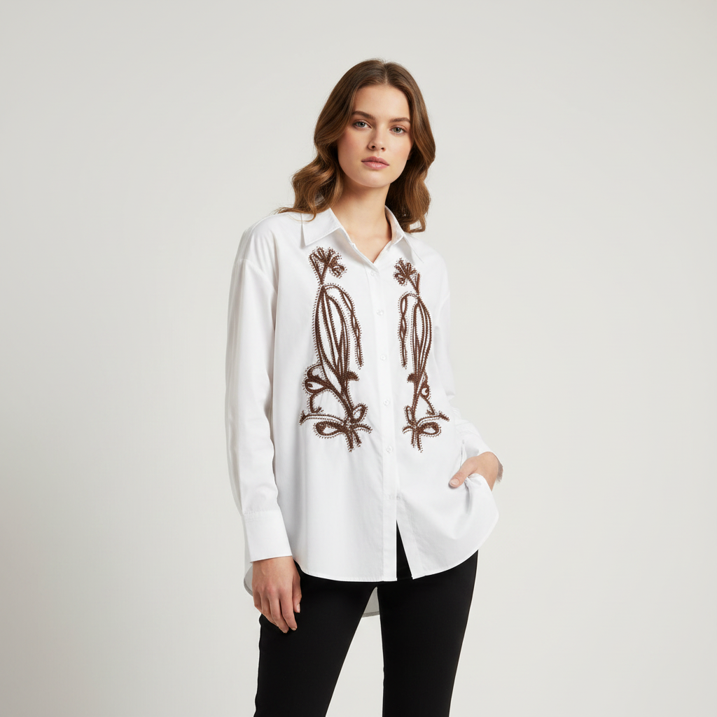 White Designer Shirt