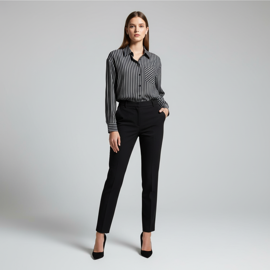 Black & White Strips Shirt