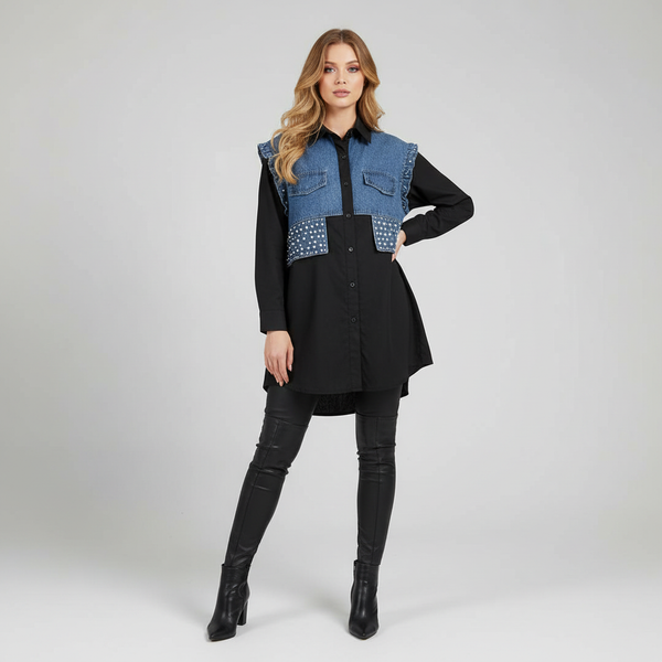 Black Denim Shirt
