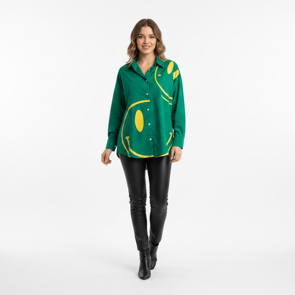 Green Smiley Shirt