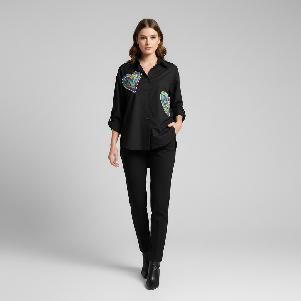 Love Design Black Shirt